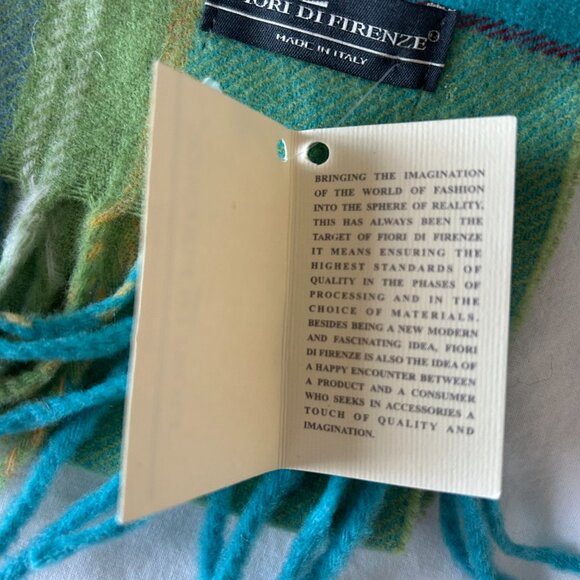 Fiori Di Firenze Scarf Made in Italy 100% wool colourful New With Tags - Picture 4 of 5